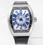 ABF Super Clone Franck Muller Vanguard V45 Crazy Hour Watch Blue Markers